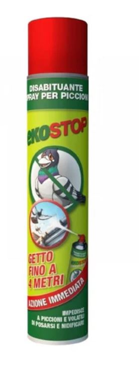 EKOSTOP PICCIONI E VOLATILI BOMBOLA SPRAY 4 METRI 750ML